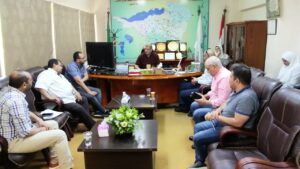 النجار يجتمع بالمعنيين بمشروعات الصرف الصحي بالفيوم2